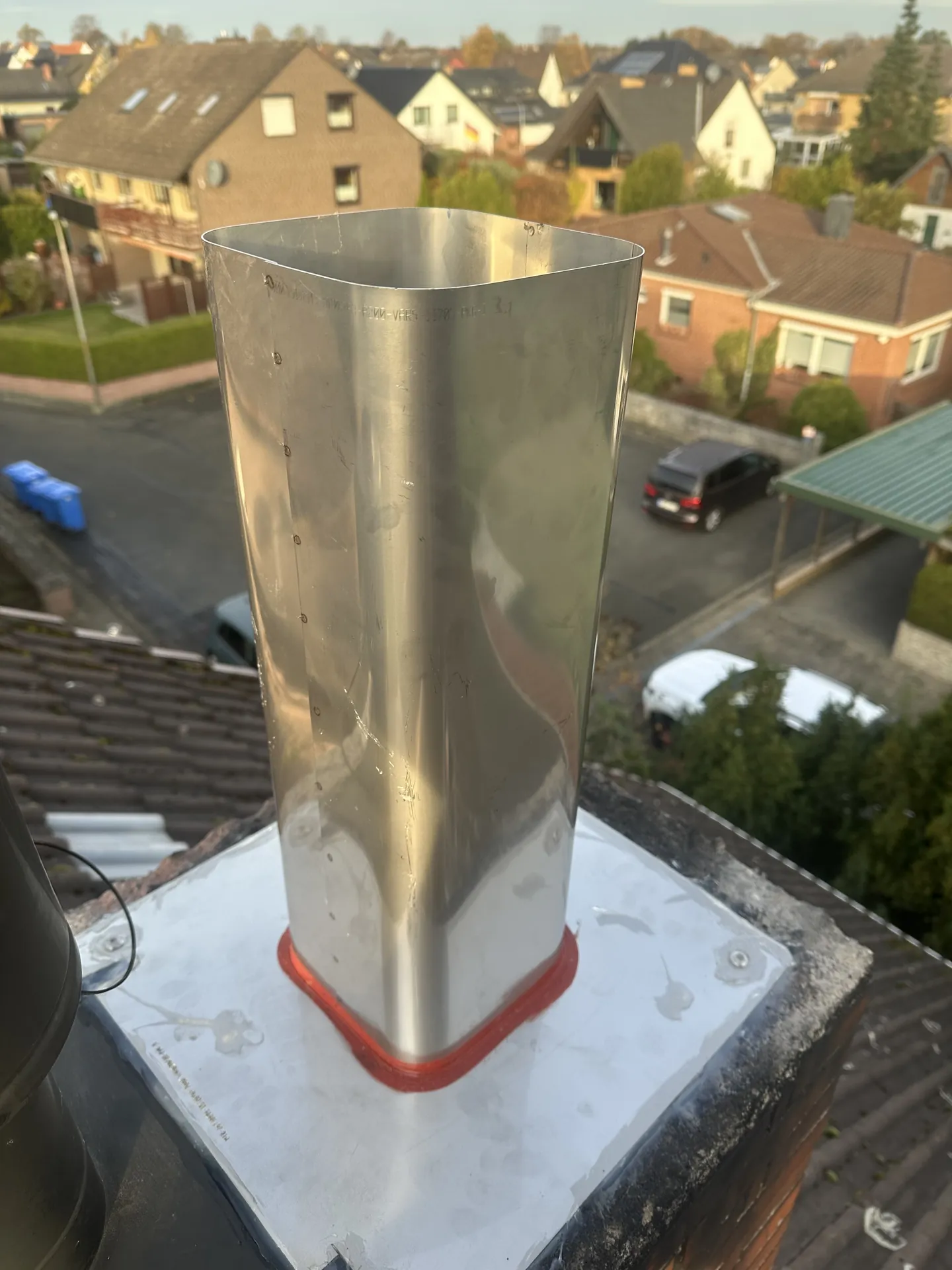 Square stainless-steel cowl